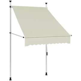 vidaXL Klemmmarkise 100 cm creme