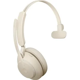 JABRA Evolve2 65 USB-C UC Mono beige mit Ladestation