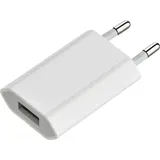 MMOBIEL USB adapter (WEISS) Ladeadapter Ladegerät USB auf Stecker Netzteil Netzlader