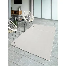 The CarPET Teppich THE CARPET "Mistra", beige (creme), B:80cm H:10mm L:150cm, Polypropylen, Teppiche, Teppich, moderner robuster In und Outdoor Teppich