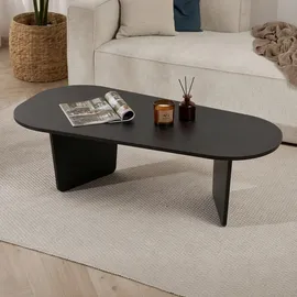 Skye Decor Ovalis Schwarz Walnuss 130 x 65 x 40 cm