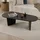 Skye Decor Ovalis Schwarz Walnuss 130 x 65 x 40 cm