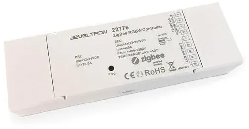 Zigbee 12-24vdc led dimmer rgbw - 4ch x 5a