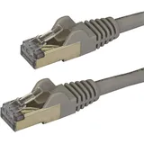 Startech StarTech.com 3m Cat6a Ethernet Kabel, geschirmt (STP), Cat6a Netzwerkkabel, Cat6a Patchkabel, Cat 6a, Grau