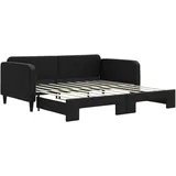vidaXL Tagesbett 90 x 190 cm Schwarz
