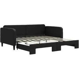 vidaXL Tagesbett 90 x 190 cm Schwarz