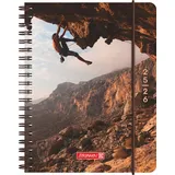 Brunnen Schülerkalender (2025/2026) "Cliffhanger", 2 Seiten = 1 Woche, A6, 208 Seiten, PP-Umschlag, mehrfarbig