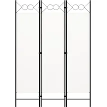 vidaXL Raumteiler Weiß 120×180 cm