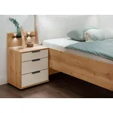 Wiemann Nachtkonsole »Monaco, Made in Germany, in erstklassiger Qualität,«,... mit Glasfront, vormontiert braun