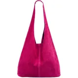 CASPAR Modell No.767 Shopper Wildleder Fuchsia