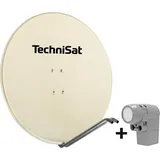 TechniSat Satman 850 Plus beige mit UNYSAT Universal-Quattro-LNB 2. Generation