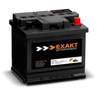 EXAKT Autobatterie 12V 55Ah 500A/EN ersetzt 44Ah 45AH 50AH 52AH 54AH 53AH