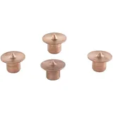 WOLFCRAFT Dübelfixe Dübel-Markierspitzen I 2911000 I Clevere Markierhilfe für passgenaue Dübelbohrungen, 4 Stück, Ø 6mm
