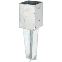 GAH Alberts Bodenhülse Feuerverzinkt 350 mm x 91 mm x 91 mm