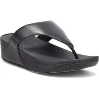 FitFlop Lulu TOE POST LEATHER Schwarz 40