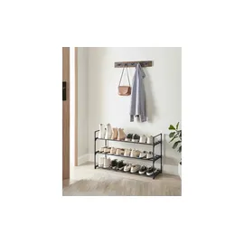 Songmics Schuhregal 92 x 54 x 30 cm schwarz