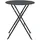 Oviala Gartentisch, Grau, Metall, Rund, 60x72x60 cm, Gartenmöbel, Gartentische, Klapptische