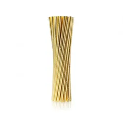 24 Trinkhalme gold