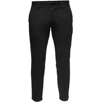 Only & Sons ONSMARK Slim Fit Chino Hose Schwarz W 34 L 34