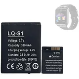 HIGHAKKU Ersatzakku Batterie LQ-S1 kompatibel mit DZ-09, DZ09, FYM-M9, GT-08, GT08 A1, HKX-S1, LQ-S1, QN-01, QN01 Watch Fitness Bracelet