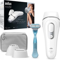 Braun IPL Silk-Expert Pro 3, sichtbare Haarentfernung mit Tasche, Präzisionskopf und Venusrasierer, Alternative zur Laser-Haarentfernung, Geschenke für Frauen, PL3121, Weiß/Silber