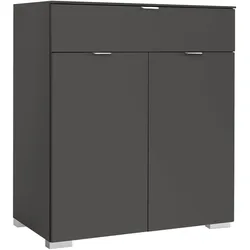 Kommode STAUD "Includo, Made in Germany", grau (vulkan), B:80cm H:96cm T:40cm, Sideboards