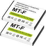 2 Stück 1000mAh Akku für AVM Fritz!Fon C5 / C4 / M2 / Fritzfon Telefon 312BAT006, 312BAT016, 312BAT006CS-FVM446CL