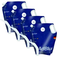 BAUER BLUE AdBlue Premium Harnstofflösung Standbeutel mit Ausgießer für Diesel-Motoren, ISO 22241 Konform – Optimale SCR-Abgasnachbehandlung, Made in Germany (20 Liter)
