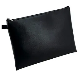 Alassio Reißverschlussbeutel schwarz Leder, 1 St.