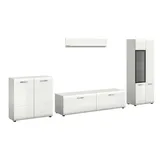 Möbel Kraft Wohnkombination ¦ weiß ¦ Maße (cm): B: 315 H: 160