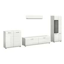 Möbel Kraft Wohnkombination ¦ weiß ¦ Maße (cm): B: 315 H: 160