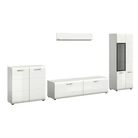 Möbel Kraft Wohnkombination ¦ weiß ¦ Maße (cm): B: 315 H: 160