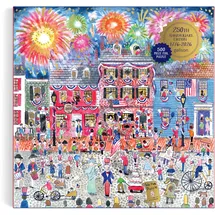Galison Michael Storrings Celebrate USA 500 Piece Puzzle