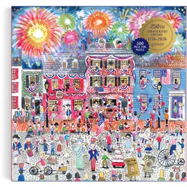 Galison Michael Storrings Celebrate USA 500 Piece Puzzle