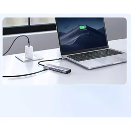 UGREEN USB-C to 3*USB.3.0+HDMI Hub 5-in-1 Multifunktions-hub-adapter 3x Usb-a HDMI 4K PD 100W (Grau)