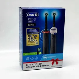 Oral-B Pro 3 3900 + 2. Handstück schwarz/schwarz Gift Edition