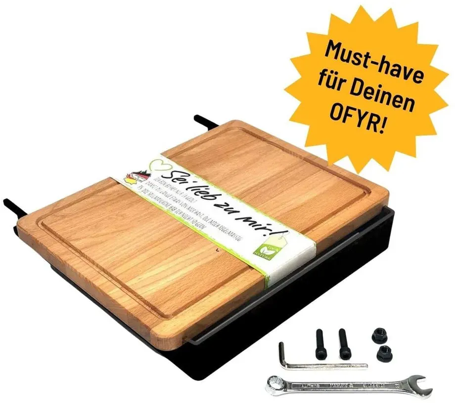 Manax Grillbar Halterung Ofyr Black- Set lackiert