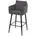 Mendler HWC-H93 Fußablage Metall Stoff/Textil dunkelgrau