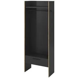 xonox.home Bueno Garderobenschrank 70x189x37 cm grau