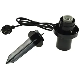 ChiliTec 22314 Garten Kugelleuchte Erdspieß "CT-GL30cm" IP44, 230V, 1,5m Kabel, E27 Fassung