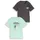 Tom Tailor Jungen T-Shirt im 2er-Pack, grün, Uni, Gr. 116/122