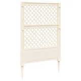 vidaXL Trellis mit Spike 99 x 6 x 165 cm Weiß