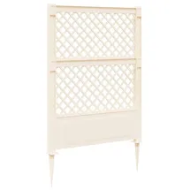 vidaXL Trellis mit Spike 99 x 6 x 165 cm Weiß