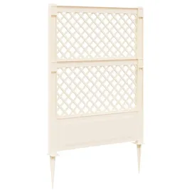 vidaXL Trellis mit Spike 99 x 6 x 165 cm Weiß