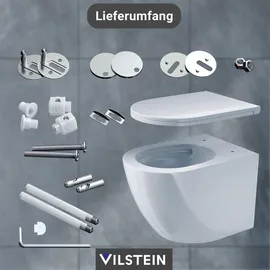 VILSTEIN Hänge WC mit WC-Sitz Weiß