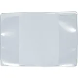 Herma 1335 Ausweishülle klappbar PP transparent, 80 x 113 mm für DIN A7 10 Stück, 2-fach Ausweishalter zum Schutz für Dokumente im Format, Plastik Kartenhüllen Schutzhüllen Set, durchsichtig