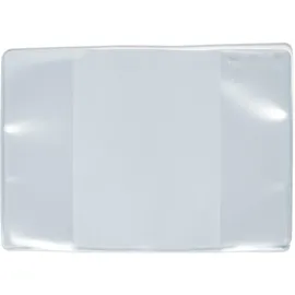 Herma 1335 Ausweishülle klappbar PP transparent, 80 x 113 mm für DIN A7 10 Stück, 2-fach Ausweishalter zum Schutz für Dokumente im Format, Plastik Kartenhüllen Schutzhüllen Set, durchsichtig