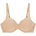 BH ungepolstert Komfortbügel Samt Damen neutral Beige 80C