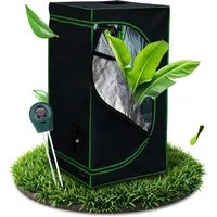 Melko - Growbox 40x40x160cm Set mit 3-in-1 Messgerät - Licht- & wasserdichtes Growzelt aus extrafestem Stoff mit reflektierender Innenfolie - Growtent Zuchtzelt für Hydrokulturen zur Pflanzenzucht