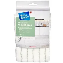 flink & sauber Wischbezug für Bodenwischer Mikrofaser 60 °C waschbar, 1 St.